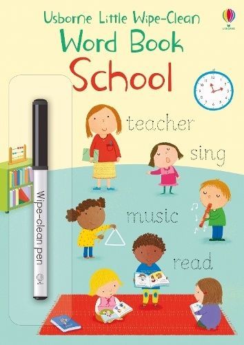 Обкладинка Little Wipe-Clean Word Book: School