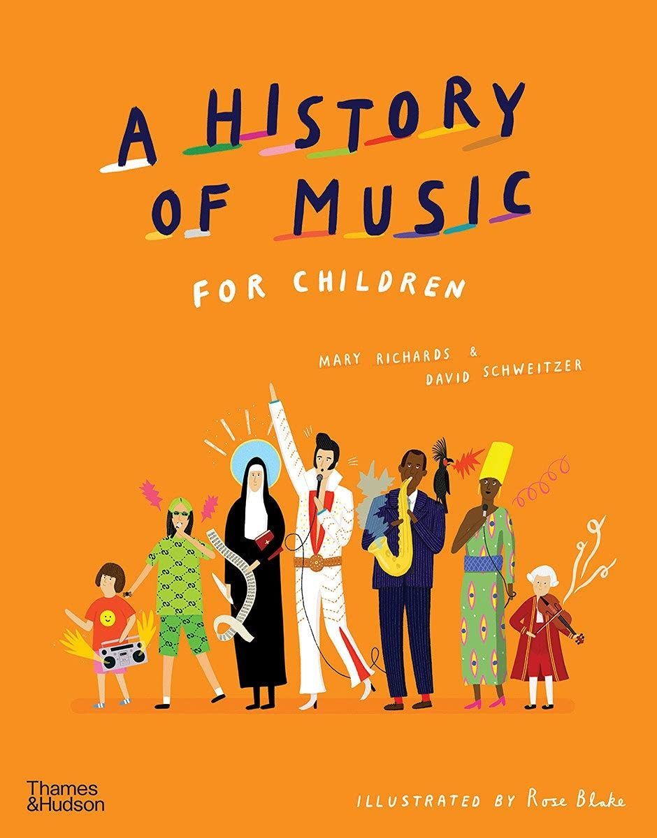 Обкладинка A History of Music for Children. Мері Річардс; Девід Швейцер