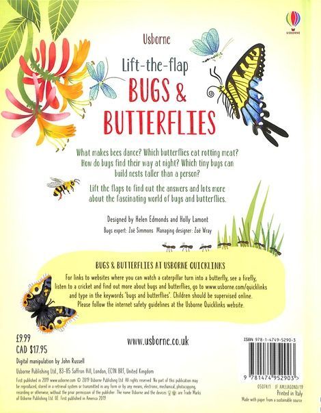 Lift-the-Flap: Bugs and Butterflies, Емілі Боун