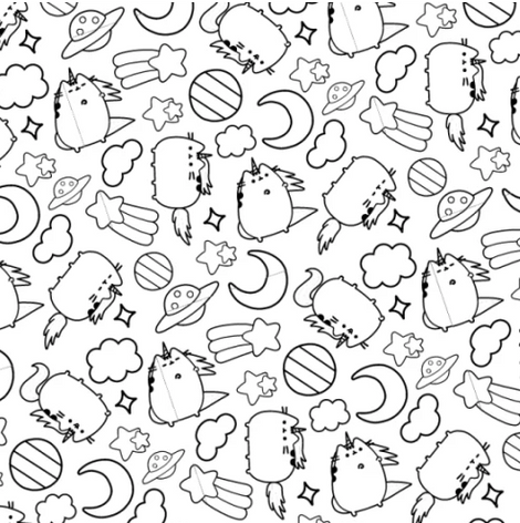 Розмальовка Pusheen, Клер Белтон