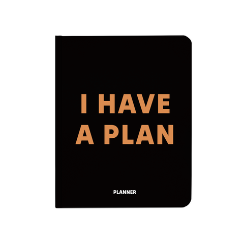 Блокнот для планування "I HAVE A PLAN" чорний