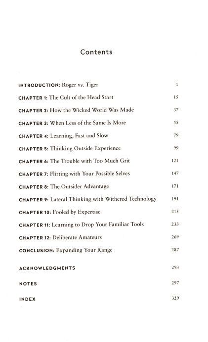 Range: How Generalists Triumph in a Specialized World. Девід Епштейн