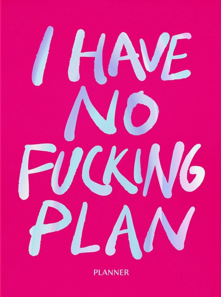 Блокнот для планування "I HAVE NO PLAN" рожевий