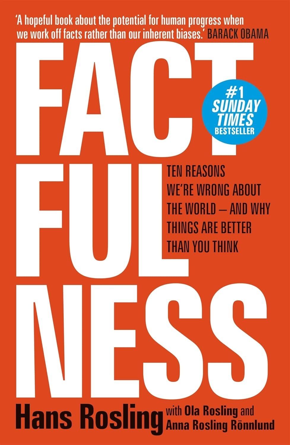 Обкладинка Factfulness. Ten Reasons We're Wrong About the World