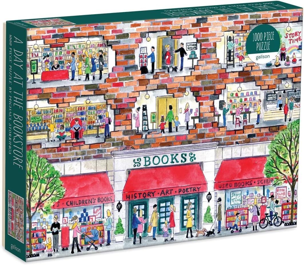 Michael Storrings A Day at the Bookstore 1000 Piece...