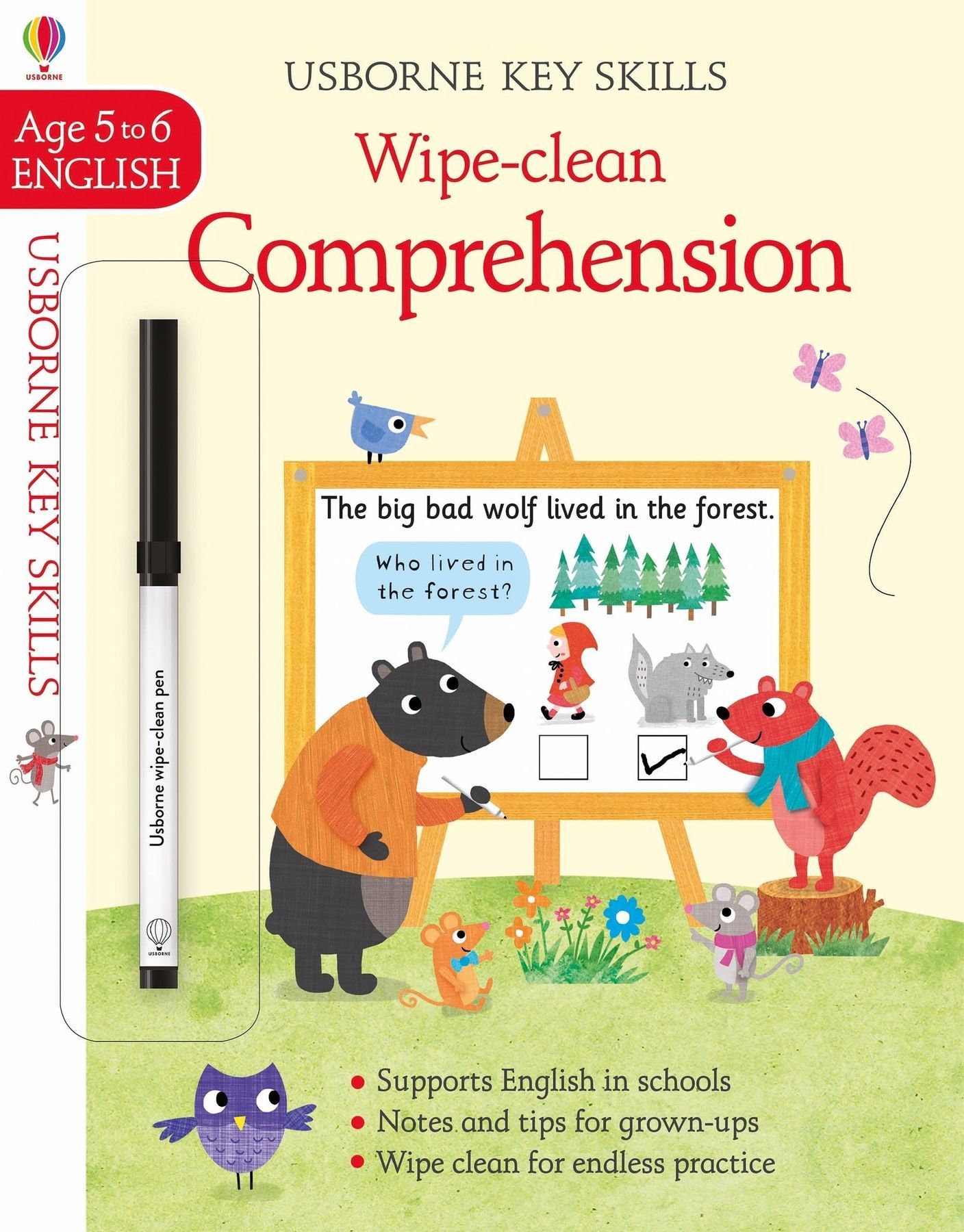 Обкладинка Wipe-Clean Comprehension 5-6