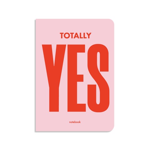 Блокнот "Totally YES" рожевий