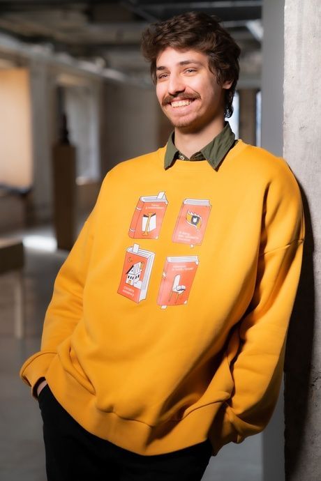 Світшот гірчичний Сенсівський топ, розмір L-XL,