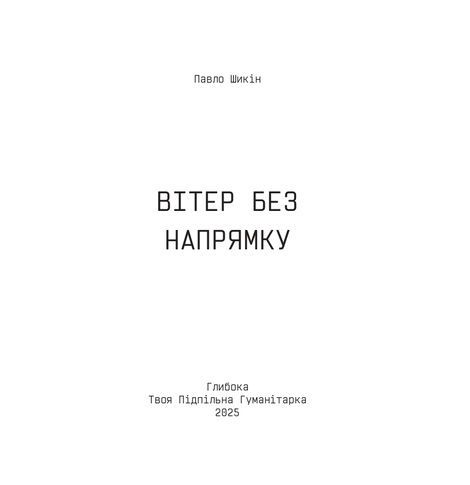 Вітер без напрямку, Павло Шикін