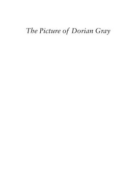 The Picture of Dorian Gray, Оскар Вайлд