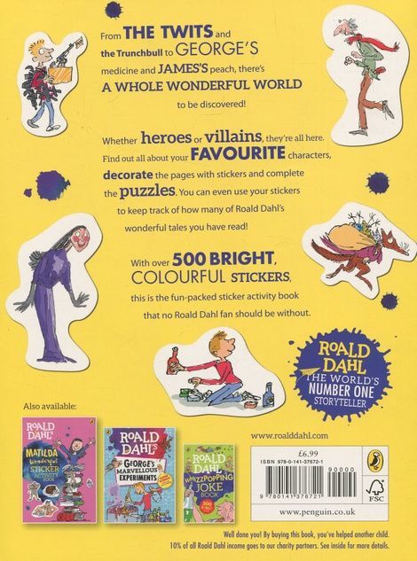 Roald Dahl's Big Official Sticker Book, Роальд Дал