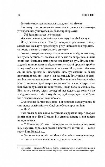 Мізері, Стівен Кінг