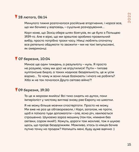 Щоденник російсько-української війни (2022&mdash;2024), Савіта Діана Ваґнер