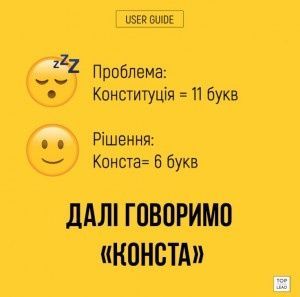 Інста, кохання, брудний посуд і конста. Норм візуальний гід по Конституції,