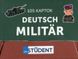 Картки для вивчення німецької мови. Militär Deutsch. 105 карток