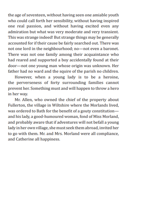 Northanger Abbey, Джейн Остін