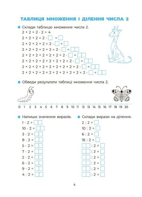 Веселий тренажер. Вивчаю таблицю множення,