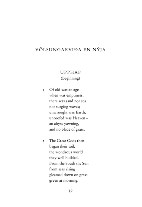 The Legend of Sigurd and Gudrun, Джон Р. Р. Толкін