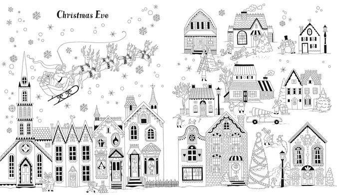 Christmas Patterns to Colour, Emily Bone