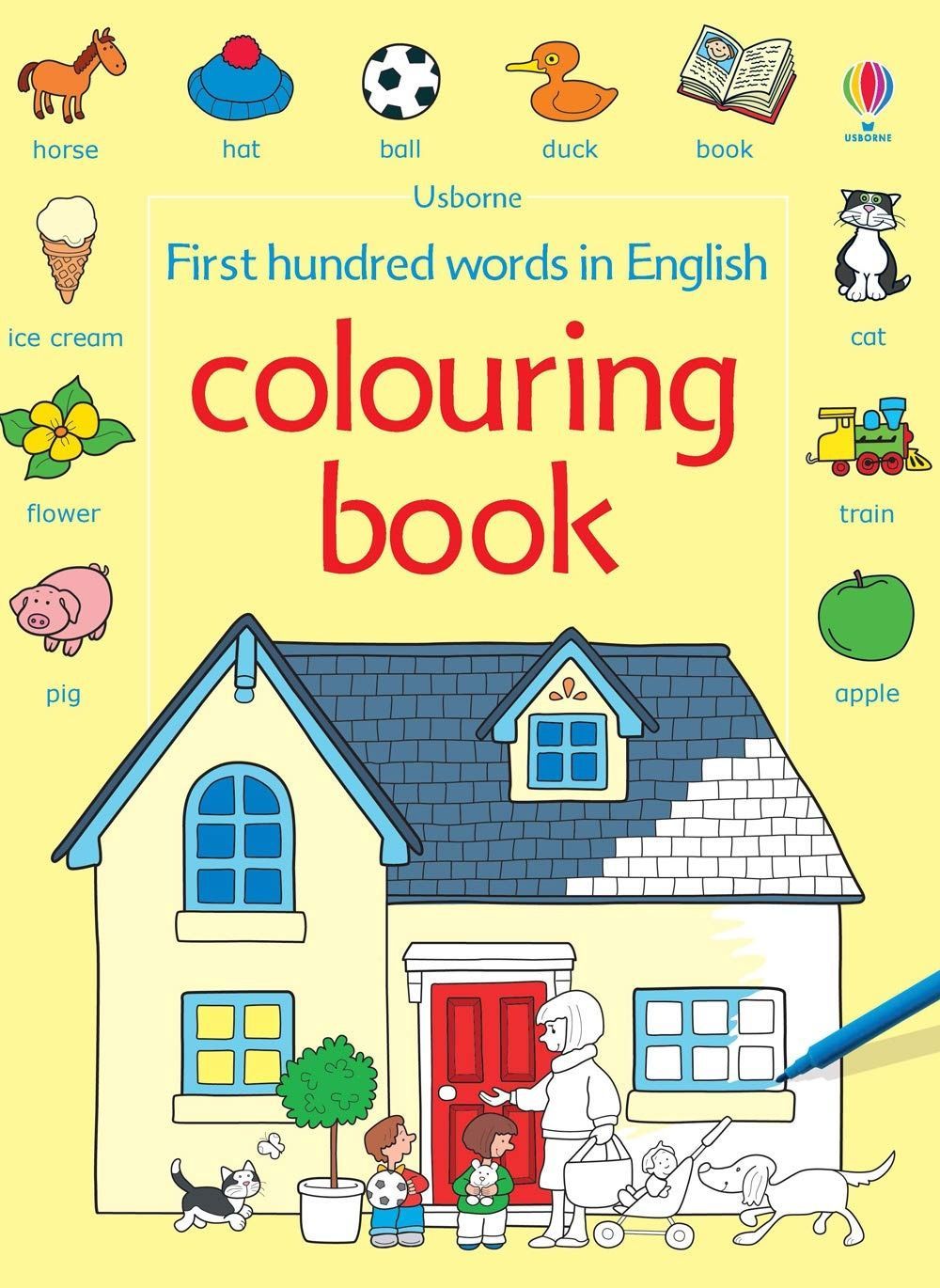 Обкладинка First 100 Words in English. Colouring Book