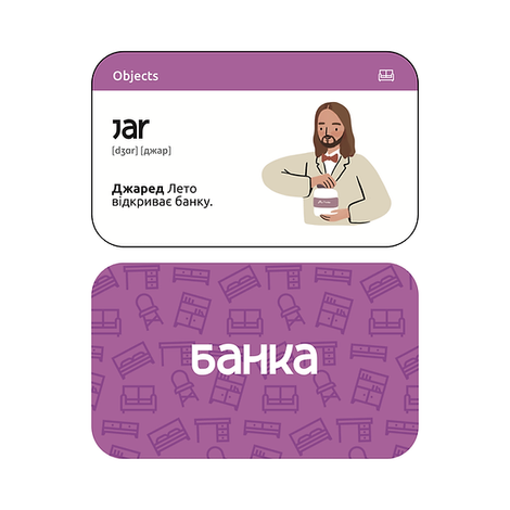 Картки за асоціаціями для вивчення англійських слів 0-А2. Артем Редванський