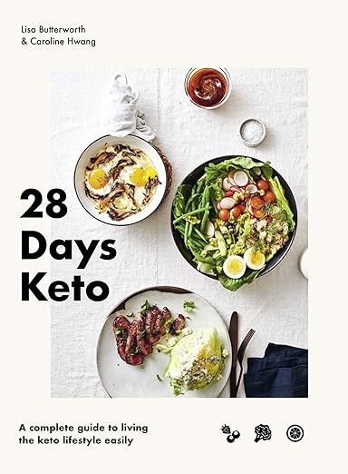 Обкладинка 28 Days Keto. Lisa Butterworth; Caroline Hwang