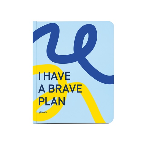 Блокнот для планування "I HAVE A BRAVE PLAN" патріотичний блакитний