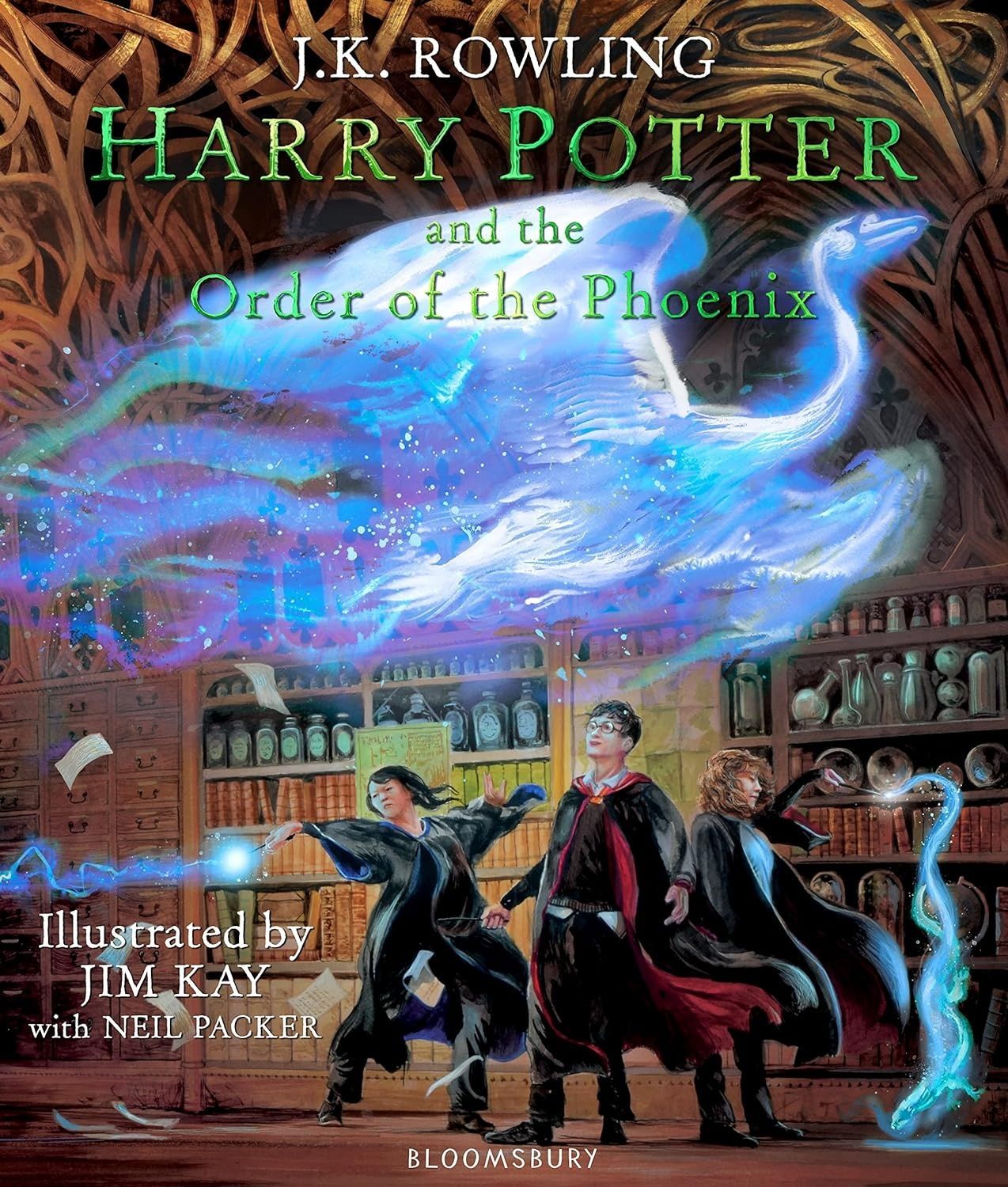 Обкладинка Harry Potter and the Order of the Phoenix (Illustrated Edition). Дж.К. Ролінґ