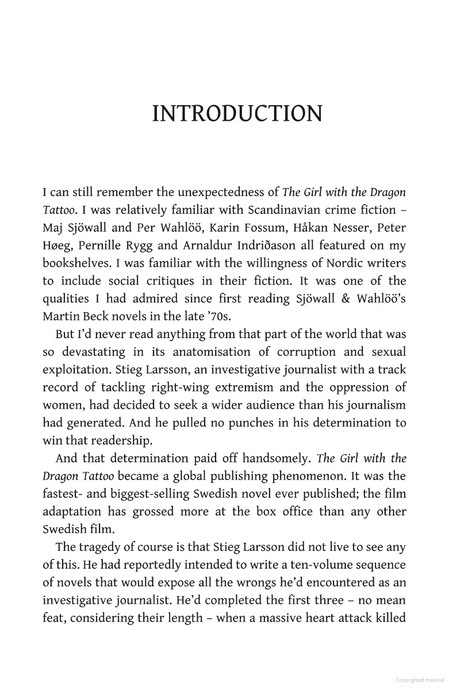 The Girl with the Dragon Tattoo (Book 1), Стіг Ларссон