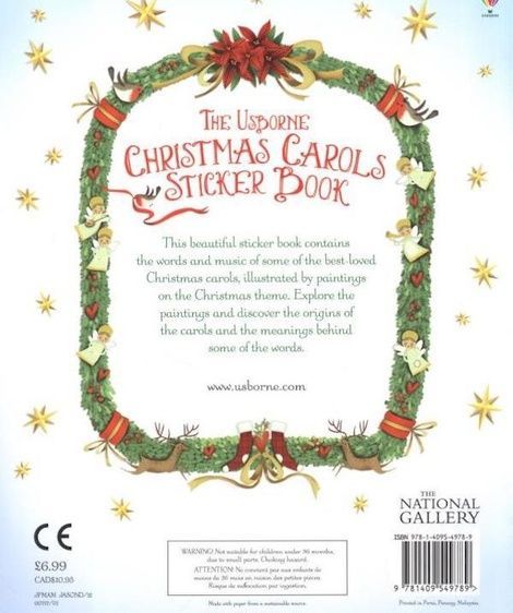 Christmas Carols. Sticker Book, Jane Chisholm